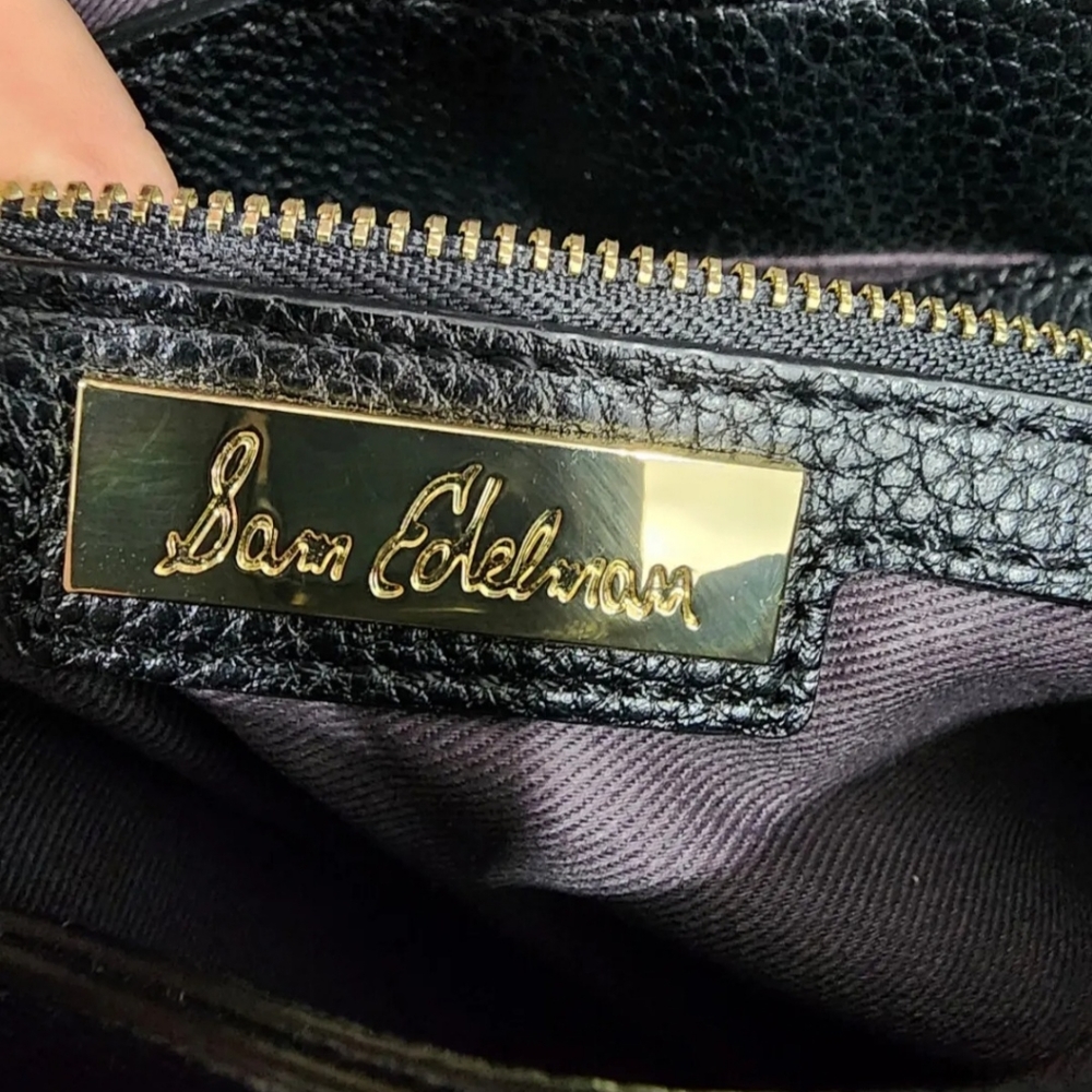 Sam Edelman Asher Patchwork Black Handbag - image 2